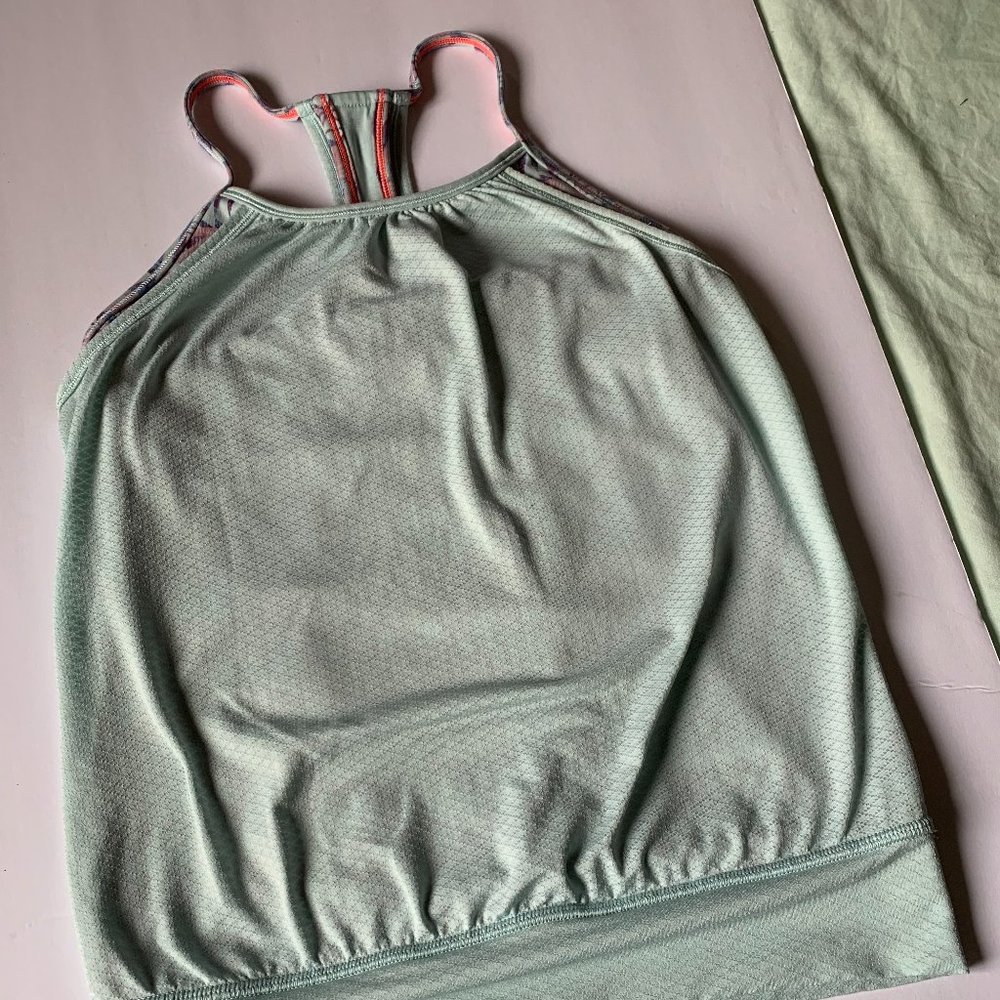 Ivivva Pale Green Tank Top Girls Size 10